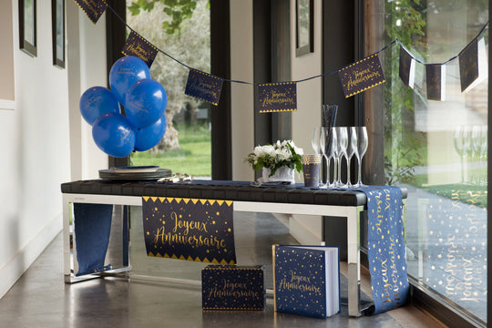 Elegant White Metallic Birthday Banner - Trendsetting Party Decor for Unforgettable Celebrations