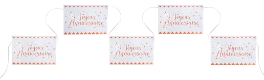 Chic Pink Metallic Birthday Banner - Perfect for Elegant & Trendy Celebrations