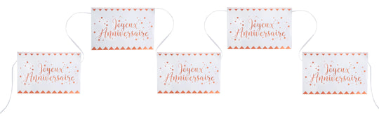 Chic Pink Metallic Birthday Banner - Perfect for Elegant & Trendy Celebrations