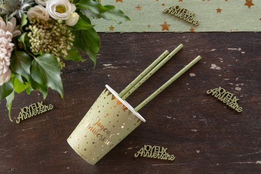 Elegant Birthday Paper Cups Set - Trending Party Supplies for Chic Celebrations