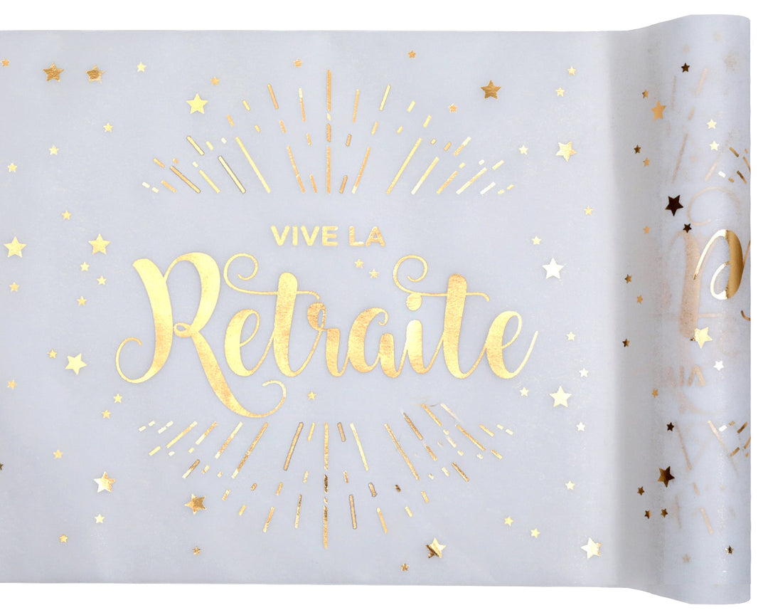 Elegant Retirement Party Table Runner - Enhance Your Decor with Style & Grace