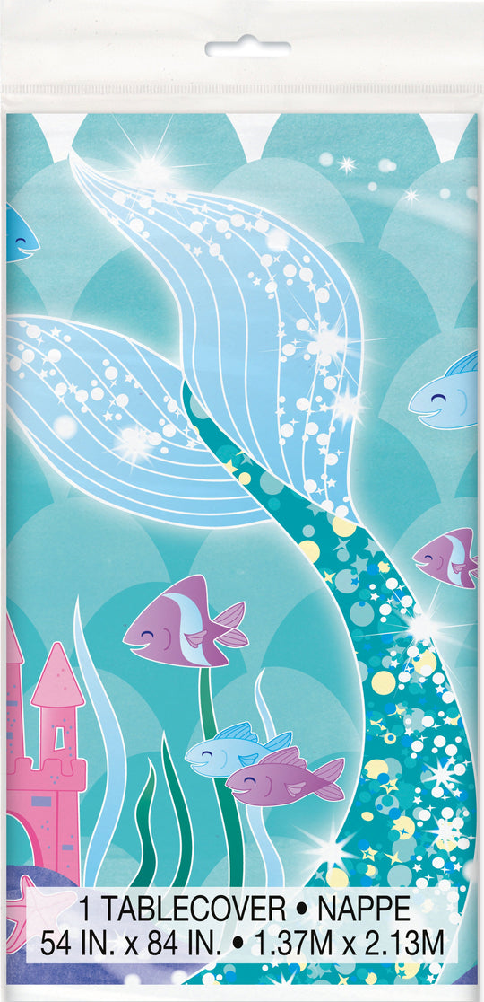 Enchanting Mermaid Tablecover - Dive into a Magical Undersea Birthday Bash!