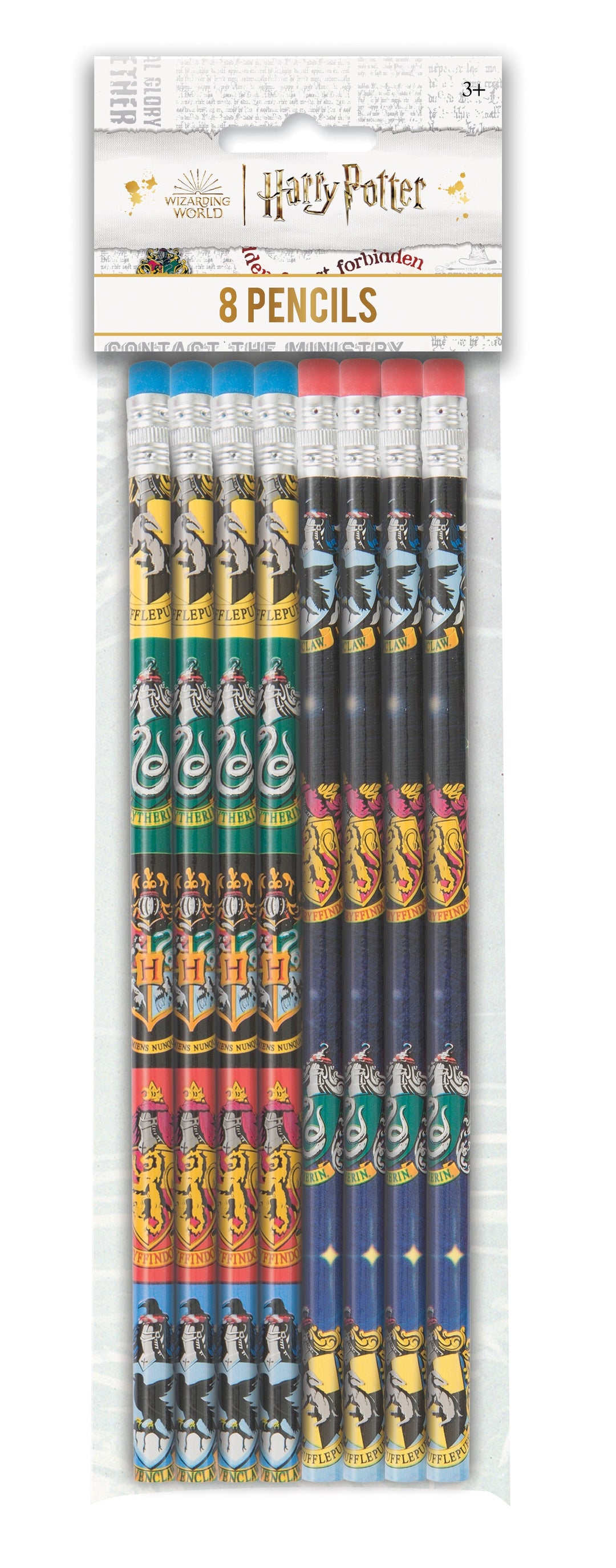 Set Abordable de 8 Crayons Thématiques Harry Potter - Magie pour Fêtes!