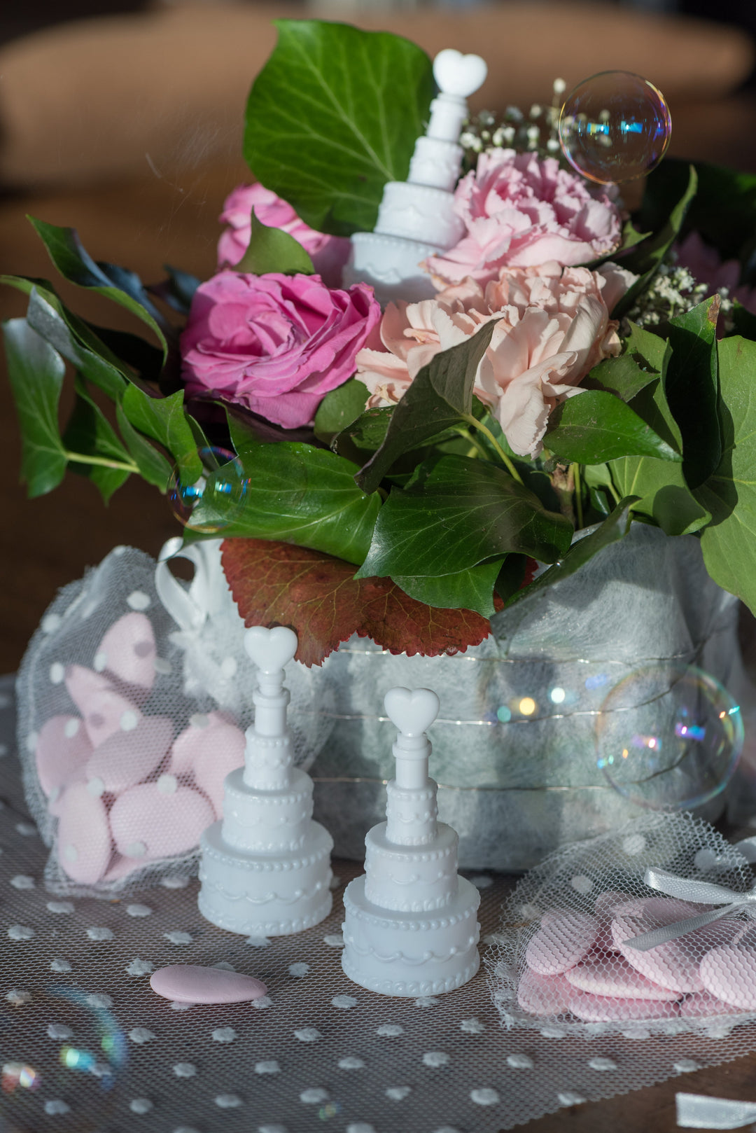 Ensemble Élégant de Bulles de Savon pour Mariage - Tendance et Élégance en Fête