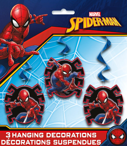 Décorations Suspendues Spider-Man (3) – Lancez-vous dans une Fête Spectaculaire!