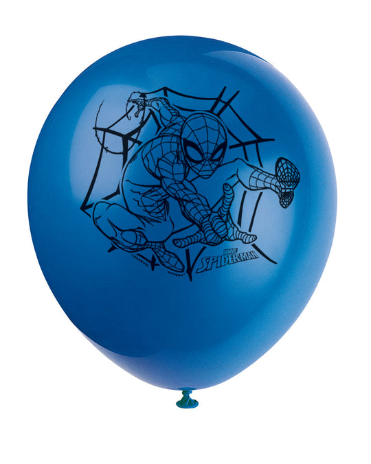 Ballons de fête Spider-Man: Plongez dans le Fun de Super-héros! (Lot de 8)