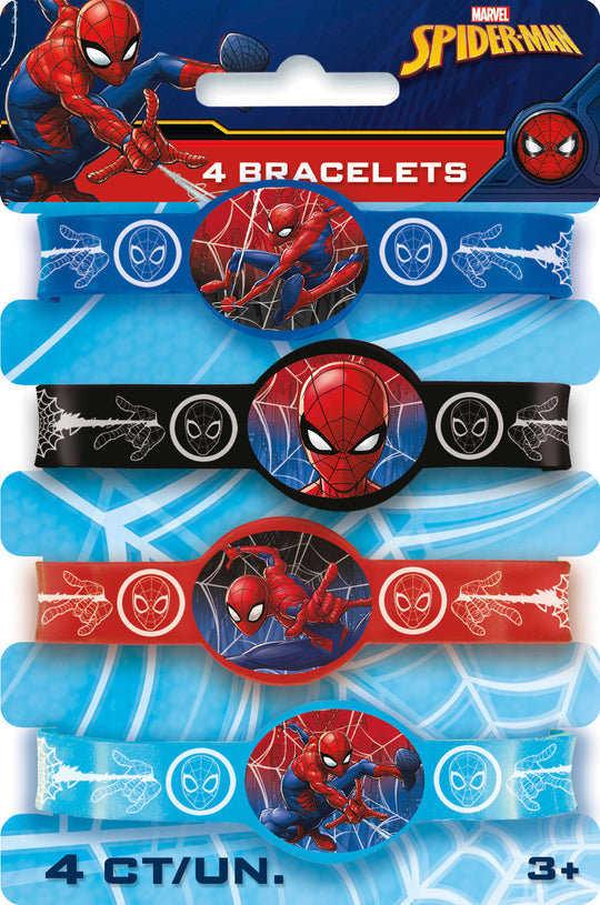 Bracelets Spider-Man (Lot de 4) - Plongez dans l'Action!