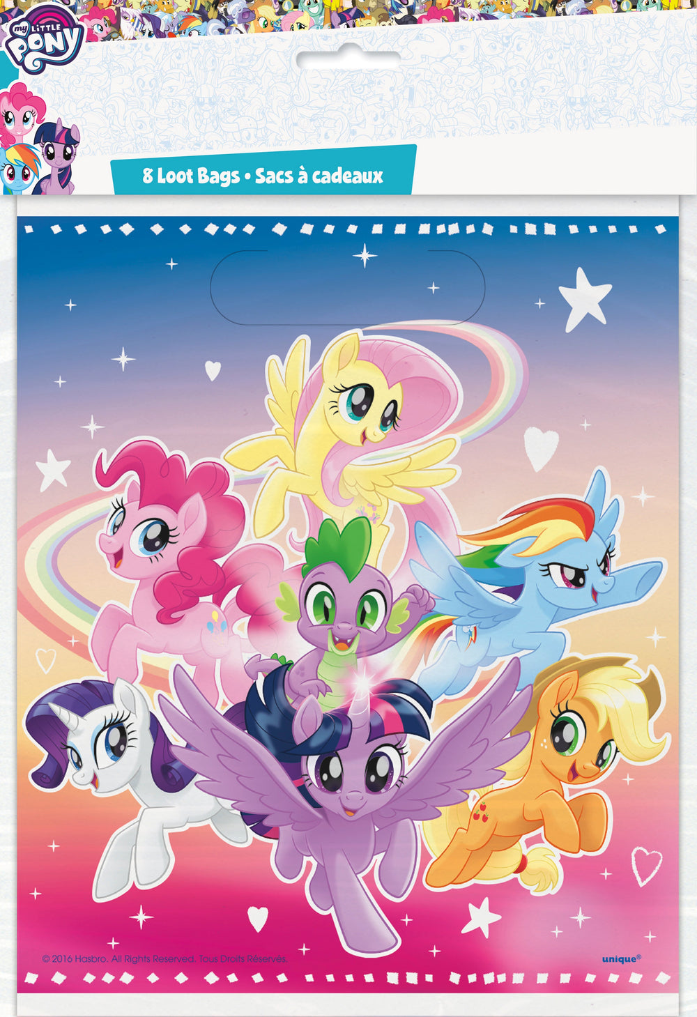 My Little Pony Loot Bags, 8ct - Perfect for Delightful Pony-Themed Parties!