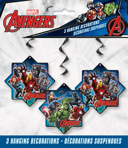 Avengers Hanging Decorations (3-Pack) – Assemble for an Epic Superhero Party
