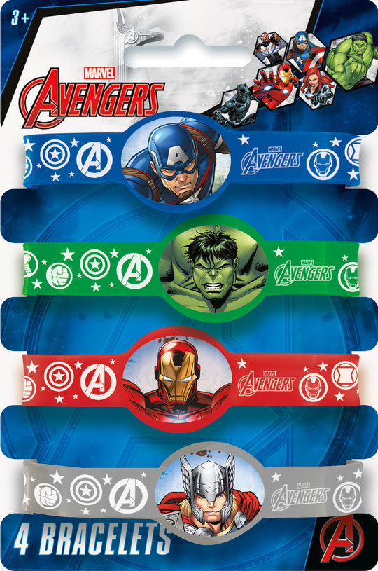 Avengers Assemble Bracelets (4-pack) - Unite for the Ultimate Party!