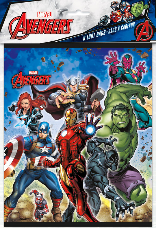 Avengers Loot Bags (8) - Unleash Your Superhero Powers!