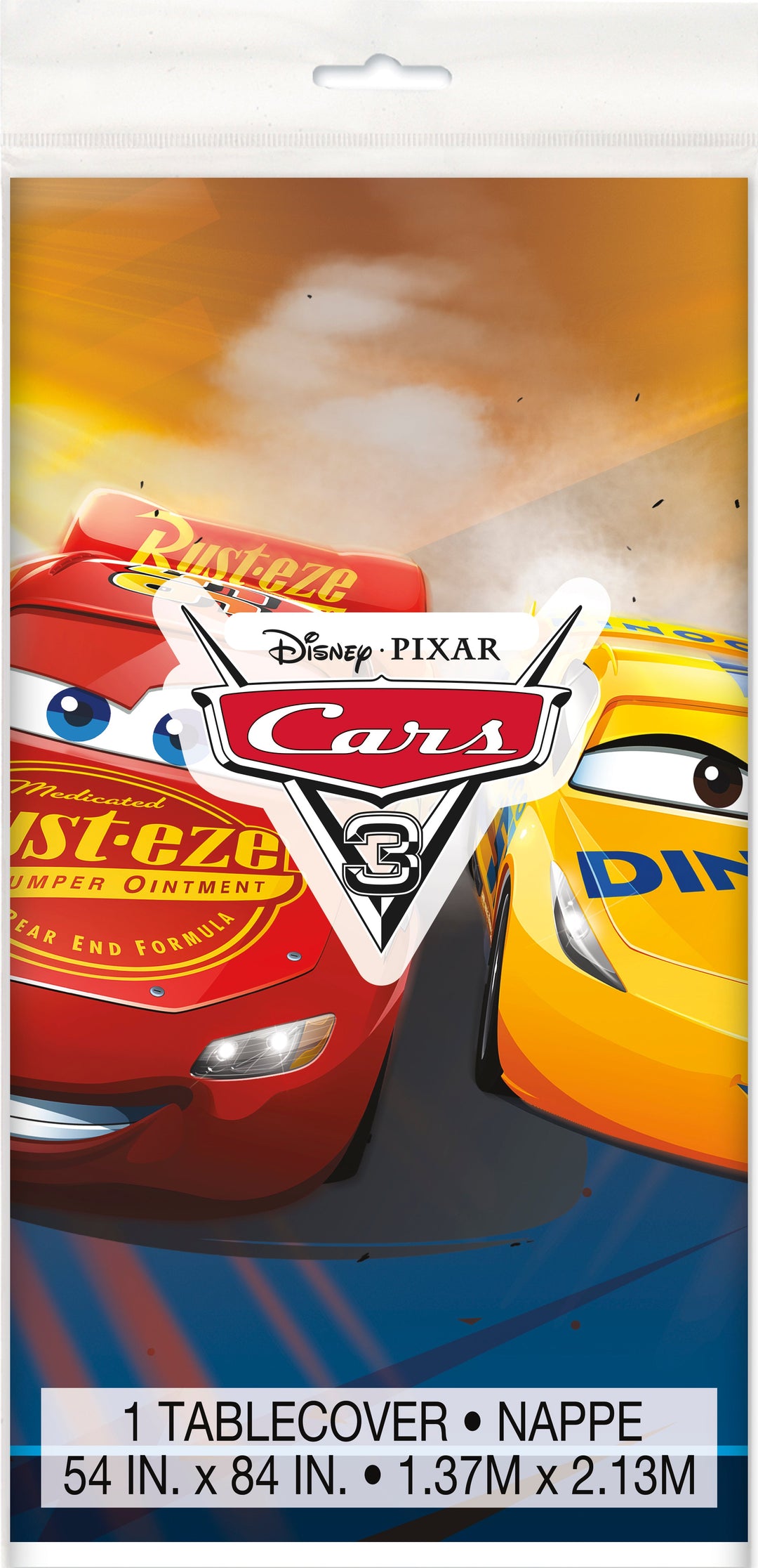 Race Day Ready with Lightning McQueen Tablecover – Speed into Fun!