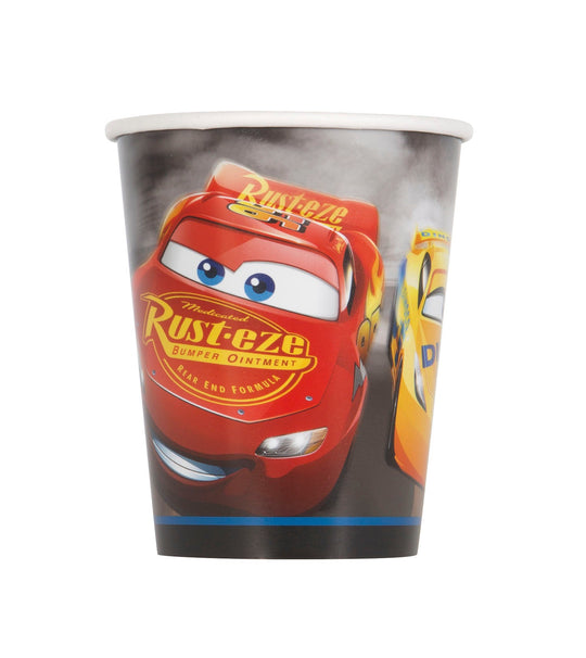 Verre en Carton Cars (8) - Foncez dans l'aventure avec Flash McQueen et ses amis !