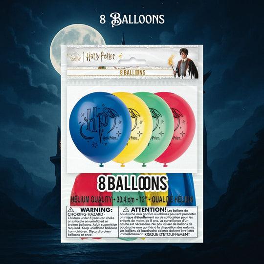 Harry Potter Party Bundle - Tablecloth, Banner & Balloons - Ultimate Fun!