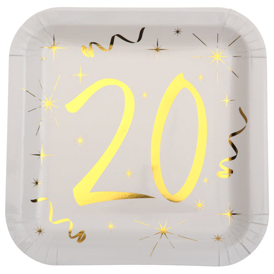 20th Birthday Gold Party Bundle - Effortless Celebration Awaits!