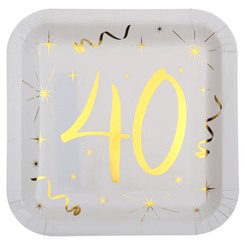 40th Birthday Gold Party Bundle - Effortless Celebration Solution!