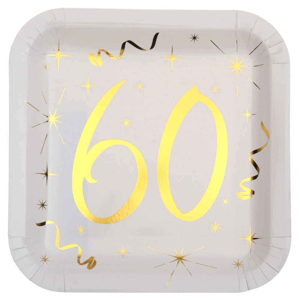 60th Birthday Gold Party Bundle: All You Need for an Unforgettable Celebration!