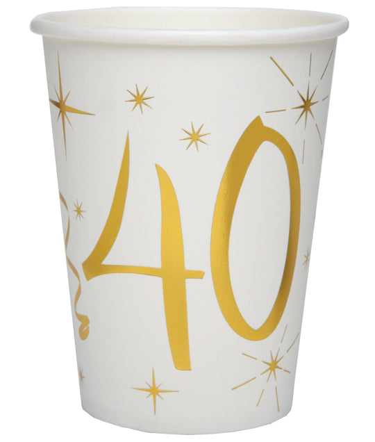 40th Birthday Gold Party Bundle - Effortless Celebration Solution!