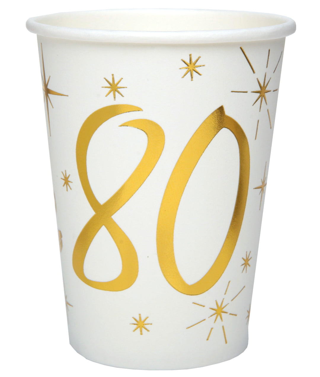 80th Birthday Gold Party Supplies Bundle - Effortless Celebration!