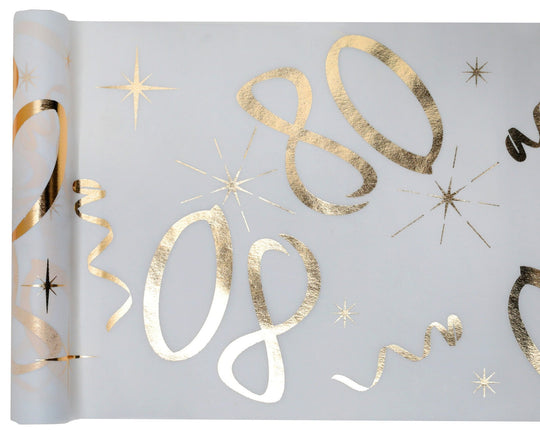 80th Birthday Gold Party Supplies Bundle - Effortless Celebration!