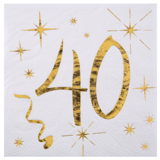 40th Birthday Gold Party Bundle - Effortless Celebration Solution!