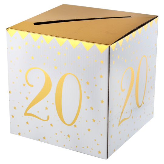 Exclusive 20th Birthday Gold Piggy Bank - Elegant Addition for Trendsetting Parties!