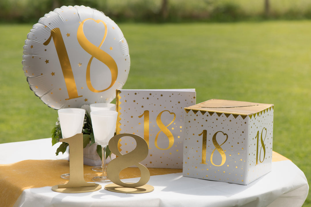 Exclusive 20th Birthday Gold Piggy Bank - Elegant Addition for Trendsetting Parties!