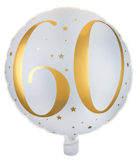 60th Birthday Gold Foil Balloon - Ultimate Party Décor with Lasting Float Time