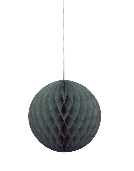 Solid Black Honeycomb Ball - Affordable Party Decor for Stunning Birthdays