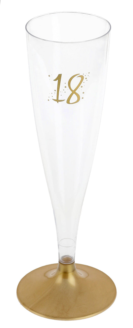 Glitz 'n Glam 18th Birthday Gold Flute Champagne: Stylish Elegance for Trend-Setting Celebrations