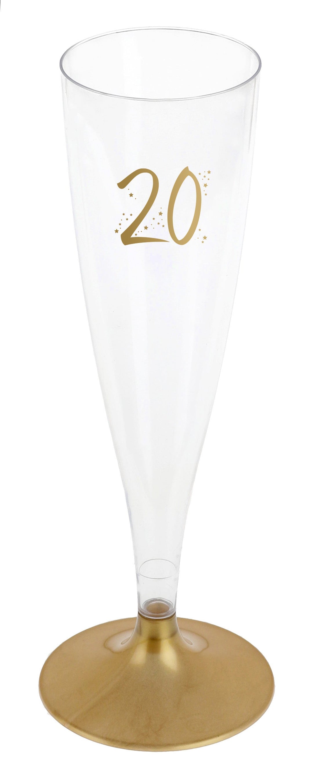 Exquisite 20th Birthday Champagne Flutes - Elevate Your Party with Trend-Setting Elegance