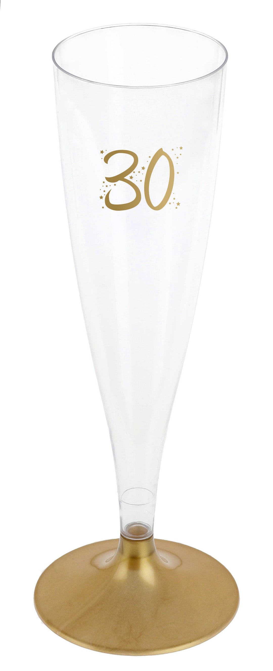 Elegant 30th Birthday Party Set - Gold Flute Champagne for Stylish Celebration