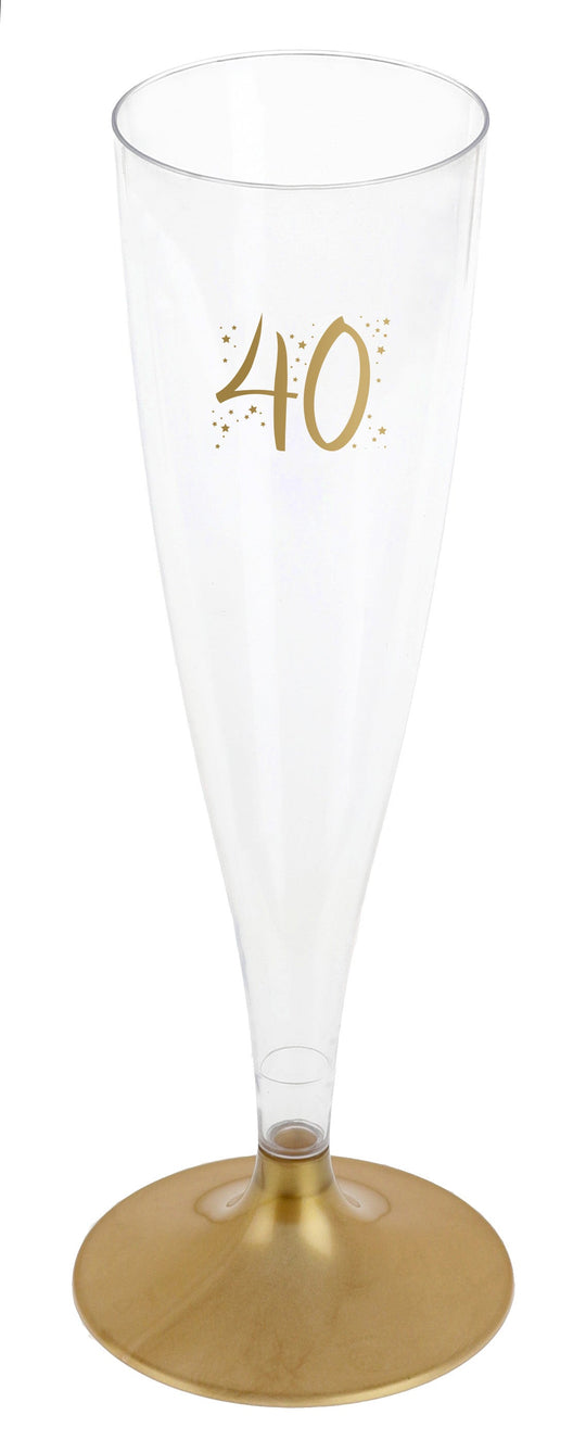 40th Birthday Elite Gold Flute Champagne Set – Elevate Your Celebration Style!