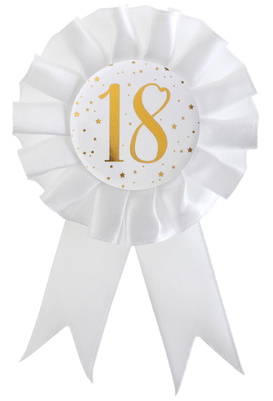 Chic 18th Birthday Gold Roundel - Elevate Your Party with Trend-Setting Elegance