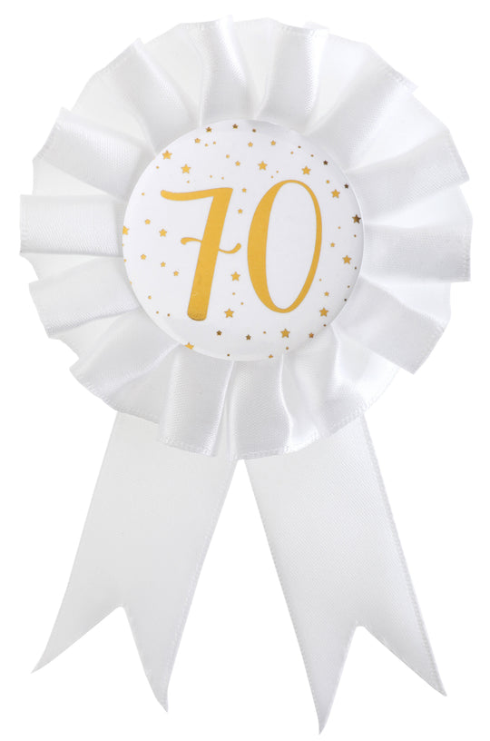 Elegant 70th Birthday Gold Roundel Party Supplies – Embrace Style and Create Cherished Memories
