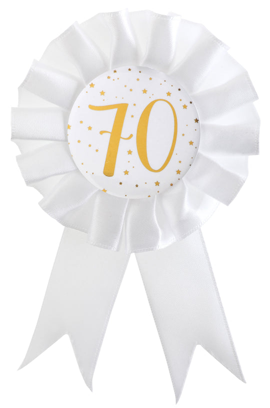 Elegant 70th Birthday Gold Roundel Party Supplies – Embrace Style and Create Cherished Memories