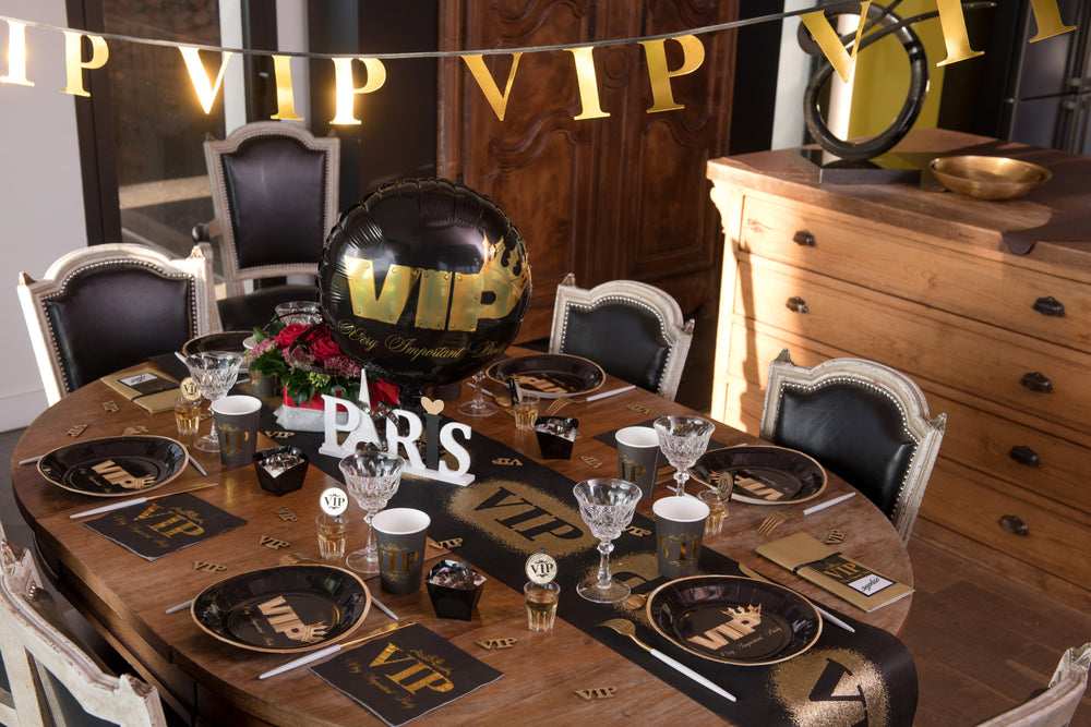 VIP Gold Birthday Banner for Luxe & Elegant Party Aesthetics