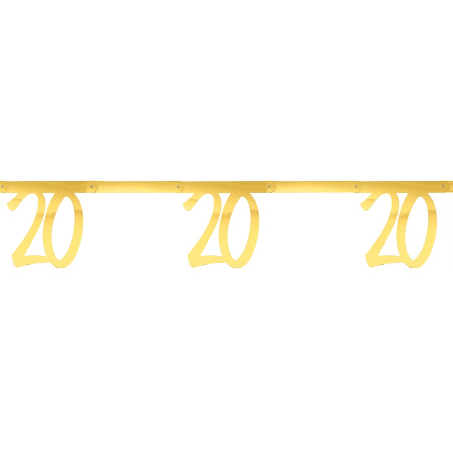 20th Birthday Gold Party Bundle - Effortless Celebration Solution!