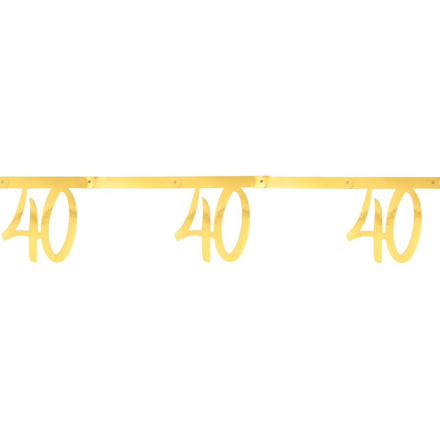 40th Birthday Gold Party Bundle: Effortless Celebration in a Box