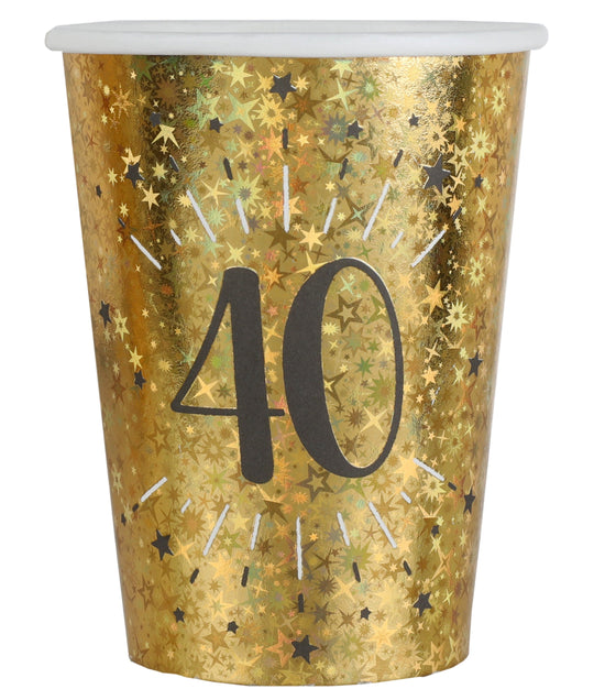 Shining Gold 40th Birthday Bundle - Effortless Party Planning Today!