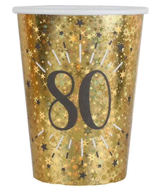 80th Birthday Party Bundle – Shining Gold Supplies, Effortless Fun!