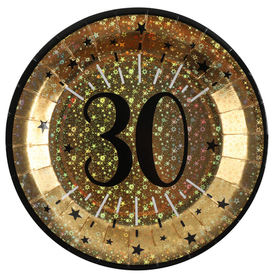 Turn 30 in Style: Elegant Gold Dinner Plates for a Trend-Setting Birthday Bash