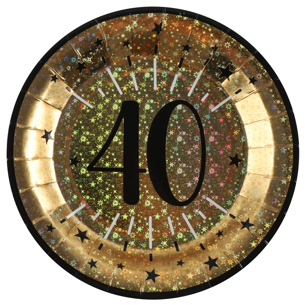 Shining Gold 40th Birthday Bundle - Effortless Party Planning Today!
