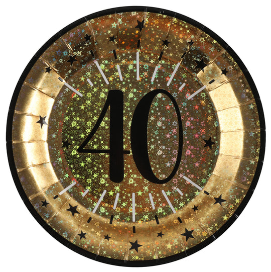 Shining Gold 40th Birthday Bundle - Effortless Party Planning Today!