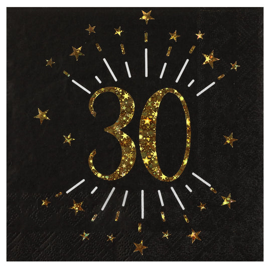 Elevate Your 30th Birthday Bash with Elegant, Quality Lunch Napkins