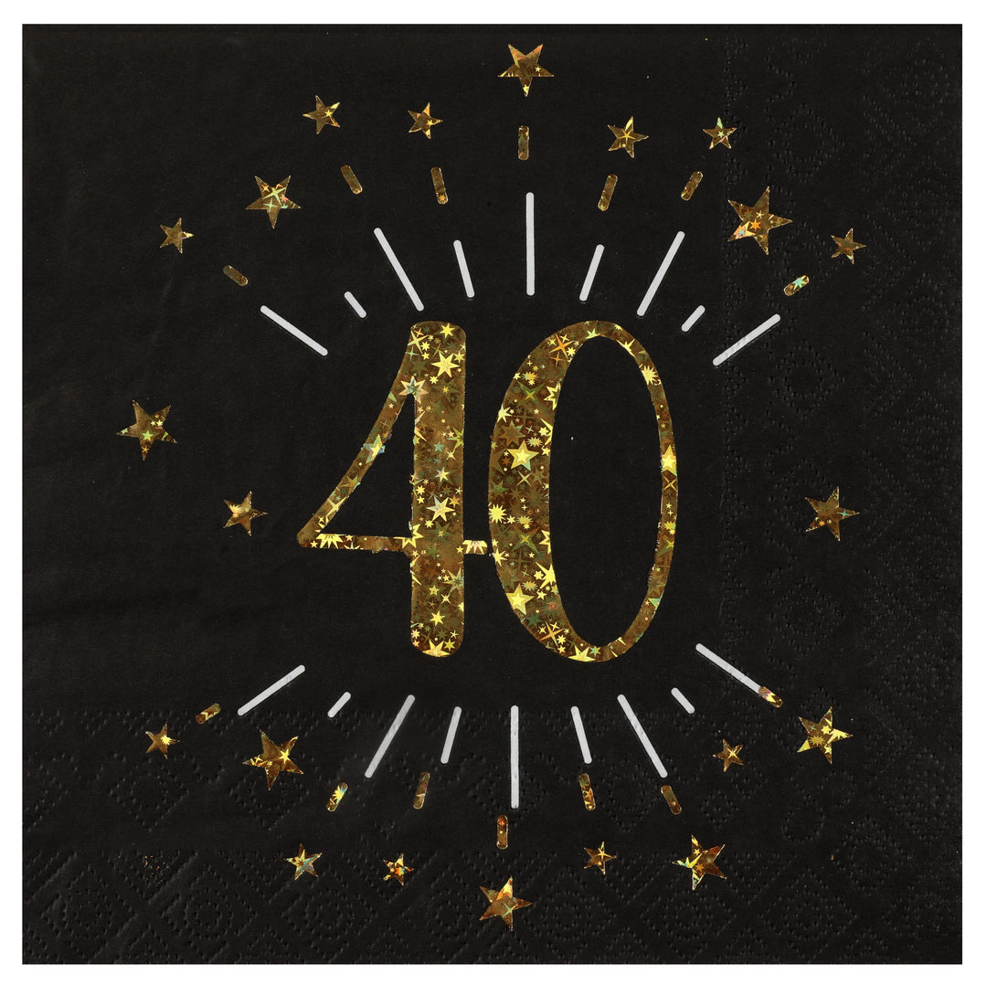 Shining Gold 40th Birthday Bundle - Effortless Party Planning Today!