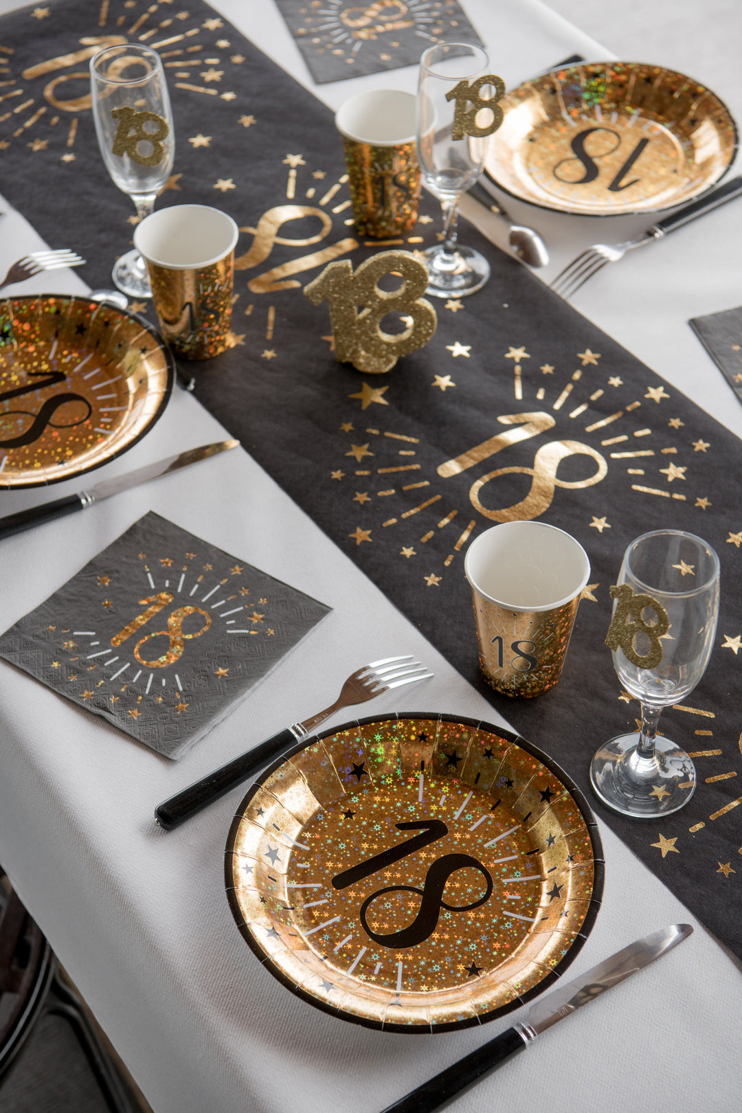 Elegant 40th Birthday Lunch Napkins - Quality Party Supplies - Set of 10