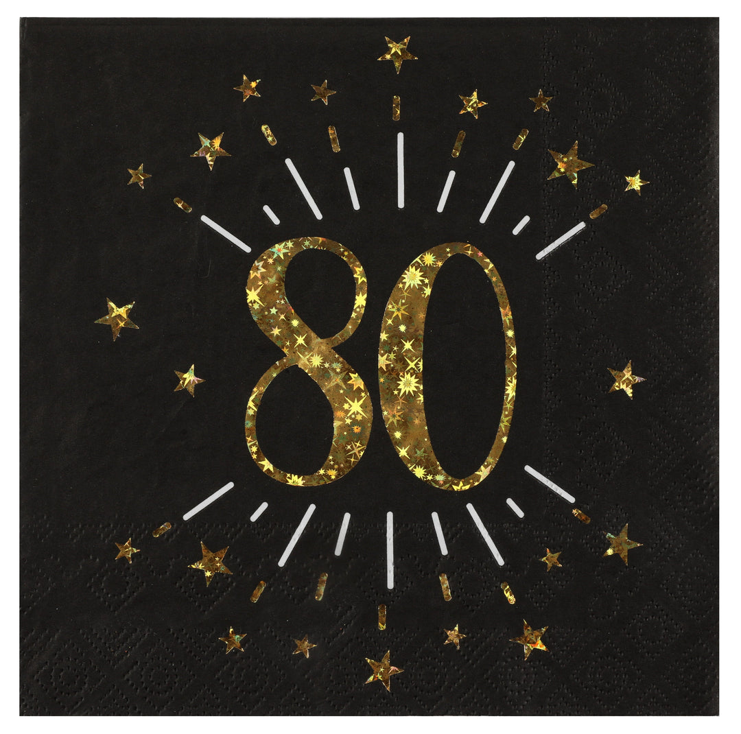 80th Birthday Party Bundle – Shining Gold Supplies, Effortless Fun!