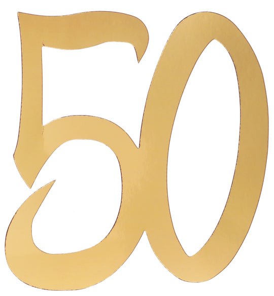 Gold Large Confetti - 50th Birthday Party Magic, Stylish Elegance in Every Pack