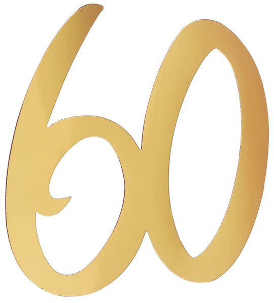 Elevate your party with 60th Birthday Gold Large Confetti - Ultimate elegance in trend-setting themes